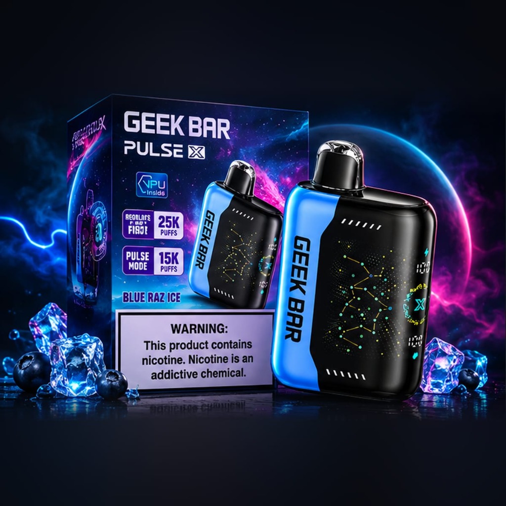 Geek Bar Pulse X 25K — Blue Raz Ice